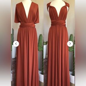 Terracotta Convertible Bridesmaid Dress
